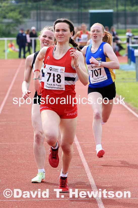 Womens Under-20s 1500 metres, 2023 North Eastern Track and Field Champs., Middlesbrough Sports Village, Middlesbrough. Photo: David T. Hewitson/Sports for All Pics